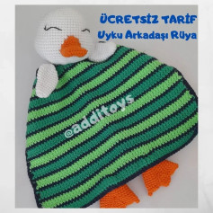 Ücretsiz Örme Şeması: Rüya Ördek Uyku Arkadaşı