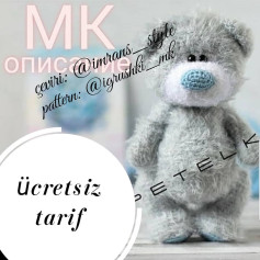 Ücretsiz oyuncak ayı amigurumi tığ işi şeması