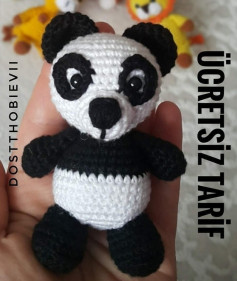 Ücretsiz Panda Amigurumi Tarifi