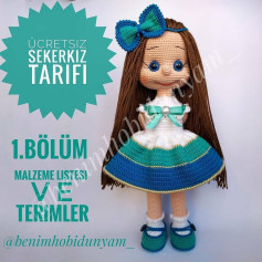 Ücretsiz Şeker Kız Amigurumi Patikleri: