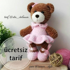 Ücretsiz Sevimli Ayıcık Tığ İşi Şeması