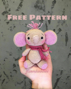 Ücretsiz Sevimli Fil Amigurumi Yapımı Eveet talepleriniz üzerine Fil Winner’ın tarifi ile geldim 🤗 🐘