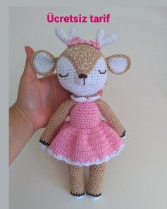 Ücretsiz sevimli geyik amigurumi tarifi Hayırlı cumalar canlarım