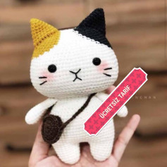 Ücretsiz Sevimli Kedi Amigurumi Tarifi