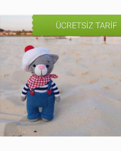 Ücretsiz Sevimli Kedi Amigurumi Tığ İşi Tarifi