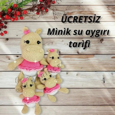 ÜCRETSİZ Sevimli Su Aygırı Amigurumi Tarifi