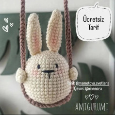 Ücretsiz sevimli tavşan amigurumi tarifi Kaydederken beğenmeyi de unutmayalım arkadaşlar ❤️