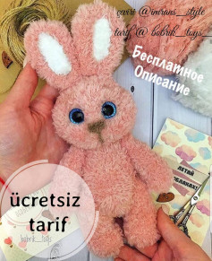 Ücretsiz sevimli tavşan amigurumi tarifi Peluş tavşan tarifi 🐰🐰🐰