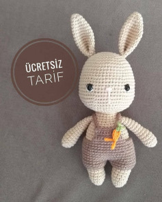 Ücretsiz Sevimli Tavşan Amigurumi Yapım Tarifi