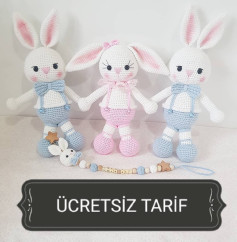 Ücretsiz Tavşan Amigurumi Tarifi Alın size şekerin en doğal hali