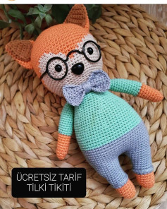 Ücretsiz Tilki Tikiti Amigurumi Örnekleri