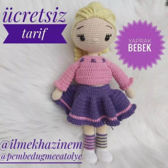 Ücretsiz Yaprak Bebek Tığ İşi Şeması