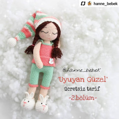 Uyuyan Güzel Bebek Örgü Şeması