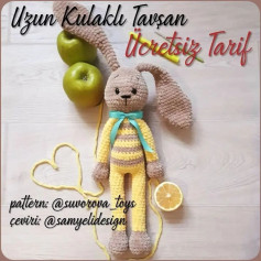 Uzun Kulaklı Tavşan Amigurumi Şeması
