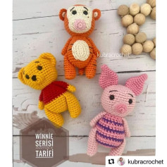 Winniethe Pooh Anahtarlık Amigurumi Yapımı
