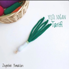 YEŞİL SOĞAN AMİGURUMİ TARİFİ