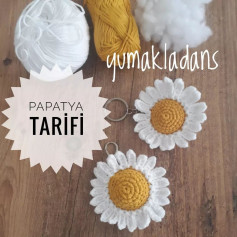 Yumakdan Sevimli Papatya Anahtarlık Tarifi