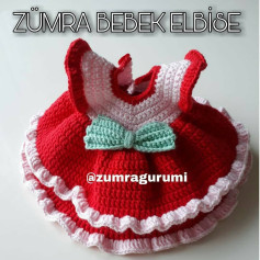 Zümra Bebek Elbisesi Tığ İşi Şeması