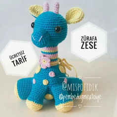 Zürafa Zese Amigurumi Yapımı Ücretsiz Şeması