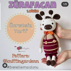Zürafacan: Ücretsiz Tığ İşi Şeması