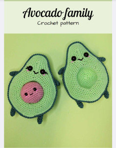 Adorable Avocado Family Crochet Pattern for Craft Lovers