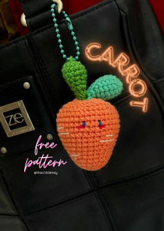 Adorable Crochet Carrot Keychain Pattern for Beginners