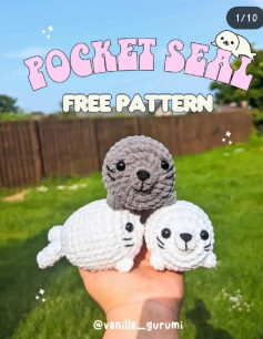 Adorable Pocket Seal Crochet Pattern: Free and Easy to Follow