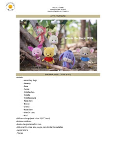 Amigurumi de Winnie the Pooh y sus amigos: patrón de crochet detallado