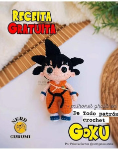 Amigurumi Goku: Receita Grátis para Fãs de Crochê