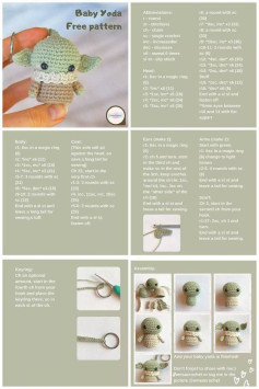 baby yoda free pattern croche