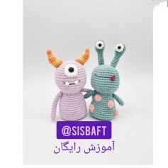 بافتنی هیولاهای بامزه: الگوی رایگان برای مبتدی‌ها