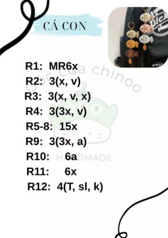 cá con, kẹp tóc bơ, kẹp tóc cà rốt, sứa, kẹp tóc lá cải thảo