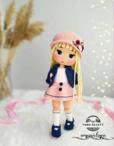 Charming Crochet Doll Pattern with Pink Outfit and Hat