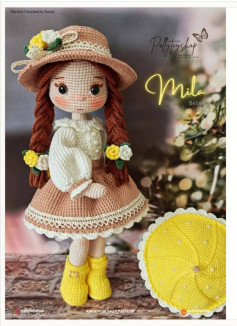 Charming Crochet Doll with Yellow Accessories and Hat