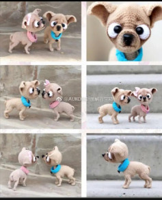 Charming Crochet Pug Couple: A Delightful Amigurumi Pattern