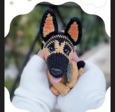 Chart de Amigurumi de Pastor Alemão Fofo e Detalhado