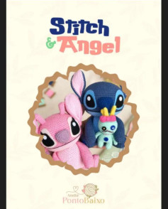 Chart de Crochê: Bonecos Stitch e Angel com Detalhes Incríveis