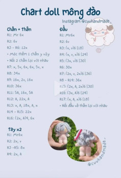 chart doll mông đào len