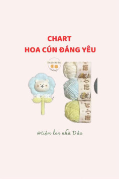 chart hoa hoa cún đáng yêu