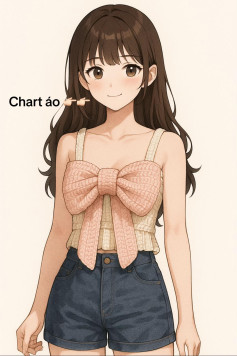 chart móc crochet croptop