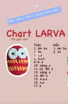 chart móc larva len