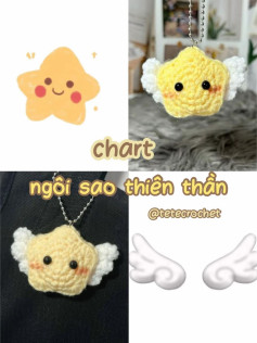 Chart móc len cho ngôi sao thiên thần dễ thương