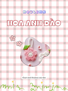 chart móc len hoa anh đào