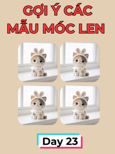 chart móc len mèo nhỏ