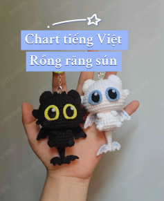 Chart móc len Rồng Răng Sún đáng yêu cho người mới bắt đầu