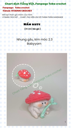 chart móc nấm kute