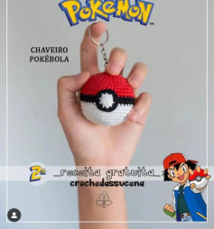 Chaveiro Pokébola em Crochê: Guia Completo e Gratuito