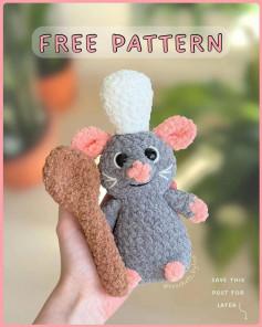 Chef Mouse Crochet Pattern - Free and Adorable!