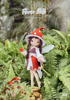 Crochet Fairy Doll Pattern: Enchanting Design with Red Hat and Dress