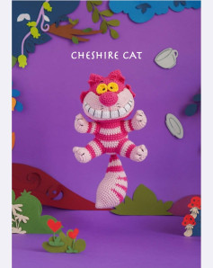 Crochet Pattern for a Whimsical Cheshire Cat Toy